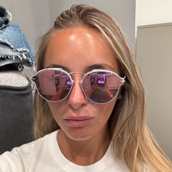 Christian Dior Round Eclat Sunglasses Pink - Picture 8 of 12